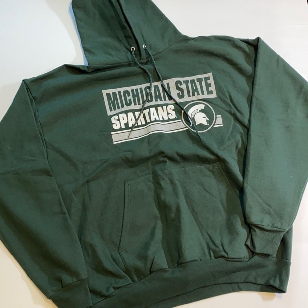 Michigan State Spartans Hanes XLARGE Hoodie Hooded Sweatshirt D29